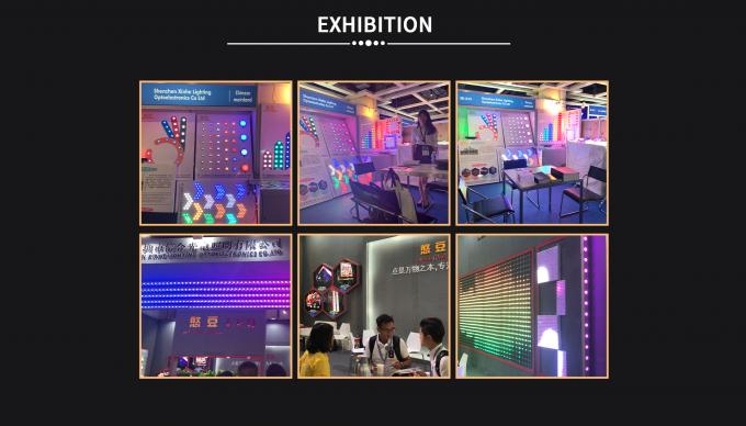 24V Dream 10mm แผ่นพิกเซล RGB ที่สามารถติดต่อได้ แผ่นไฟ LED แบบยืดหยุ่น แผนการควบคุม แผ่นไฟ LED 4