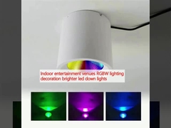 สถานที่บันเทิงภายใน RGBW ไฟฟ้าตกแต่ง สว่างขึ้นนําลงไฟ