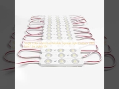 ไฟป้ายโมดูล LED 3 SMD สีเดียว กลางแจ้ง 2835 เลนส์ 1.2w ไฟ 12v
