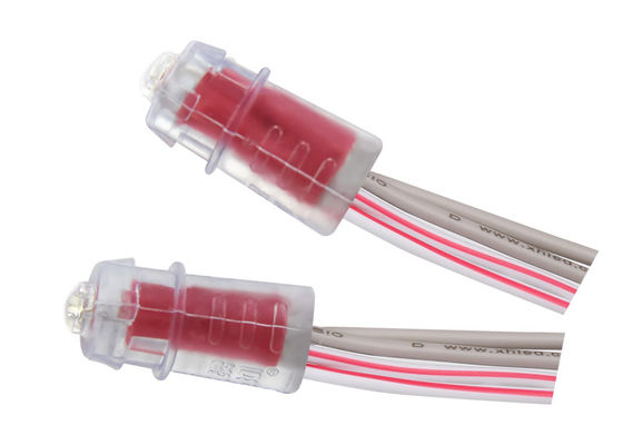 Advertising Signboard Led String Lights 0.15w Waterproof 9mm Red Color