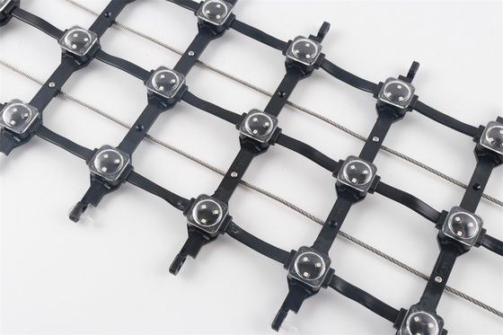 Indoor Outdoor DMX Pixel IP67 Addressable Full Color LED Point Light Source Display Mesh Screen