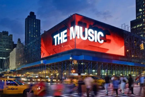 Outdoor Full-Color LED Advertising Display Screen with 31mm Pixels and DMX512 Control