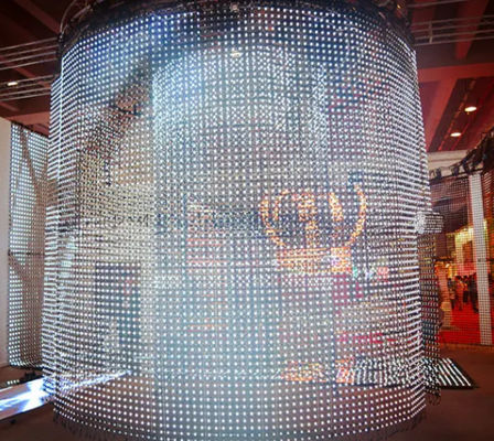 IP67  full color Media Facade Lighting stage lighting background screen Led Mesh Screen