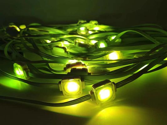 Rgbw Amusement Park Permanent 50ft/100ft Christmas Pixel Led Point Lights Outdoor Decoration Pixel Smart Eaves string