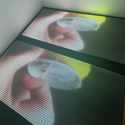 P6 Super Slim Transparent LED Film For Indoor Video Wall Easy Installation With PCB Board RGB DC5V