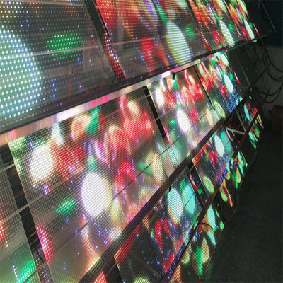 P6 Super Slim Transparent LED Film For Indoor Video Wall Easy Installation With PCB Board RGB DC5V