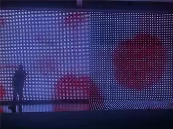 Cheap LED film Foldable Waterproof Creative good quality electronic advertising board Mesh Screen