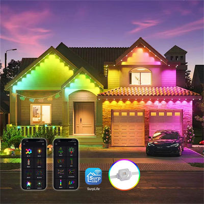 25MM RGB SMD5050 1.5W DC24V Aluminum Track Outdoor House Light Fixture Ip67 Rgbw LED Rgbic Permanent Christmas Outdoor Lights