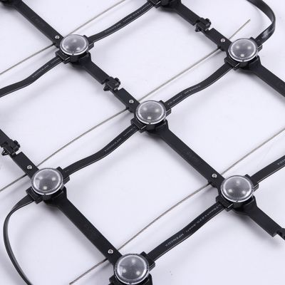 Outdoor Flexible LED Net Screen Waterproof IP67 LED Video Mesh DMX512 P62.5 DC12V RGB