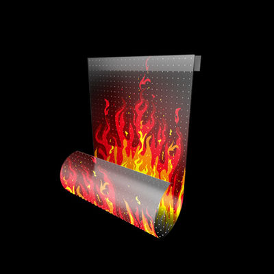 Flexible Screen P8 Indoor Video Wall LED Transparent Film Screen with Ultra-thin and 16bit Gray Scale