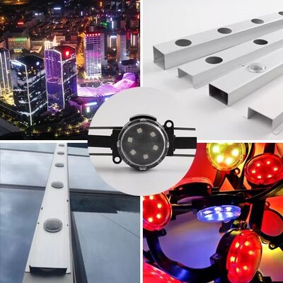 40mm Smart Addressable LED Pixel Light IP67 Waterproof High Brightness Outdoor Facade Media Wall Lamp