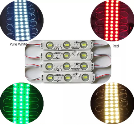 DC 12V 1.5W LED โมดูลสตริงกันน้ำ 3 LEDS IP65 SMD 5730 โมดูล LED สำหรับกล่องไฟป้าย