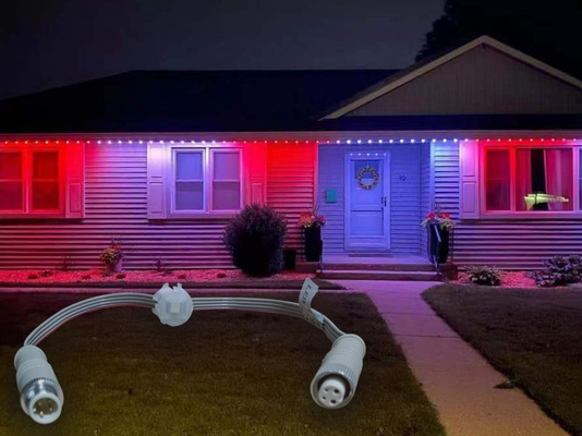 20 มม. 30 มม. ไฟวันหยุดถาวร 5050 Rgb Rgbw 1903 2904 IC Led Pixel Point Smart Home ภายนอก Christmas Light