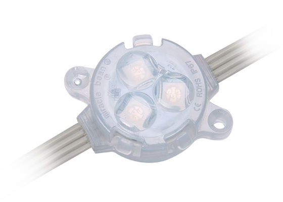 ไฟ LED จุดกันน้ำ 30 มม. 12V IP67 มุมลำแสง 120 องศา ทำจากวัสดุ PC