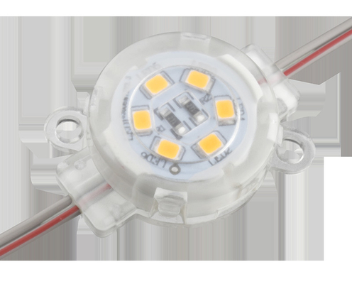 ไฟ LED จุดสีเดียวกลางแจ้ง 30 มม. IP67 กันน้ำ 0.6W 12V 30 มม. PC Body