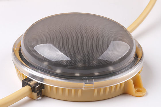 100mm 24V IP67 แสงจุด LED กันน้ําด้วยมุมรังสี 180 ° และวัสดุ PC กัน UV