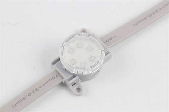 OEM จุดไฟ LED RGB กันน้ำกลางแจ้ง SMD3535 IP67 30 มม. DMX512 DC24V 1.5W