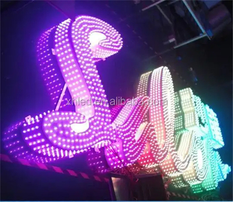 WS2811 ไฟสตริง LED พิกเซล RGB 5V 12V ตั้งโปรแกรมได้ 12 มม. LED พิกเซลสีเต็มอัจฉริยะ