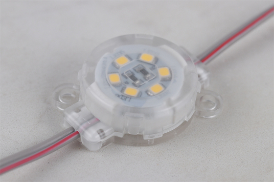 0.6W DC12V ไฟ LED จุดสีเดียว กันน้ำ IP67 30mm