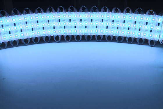 RGB Full Color 1.2w 12v Outdoor IP67 กันน้ํา 2835 3LED SMD Injection LED Module สําหรับโฆษณา