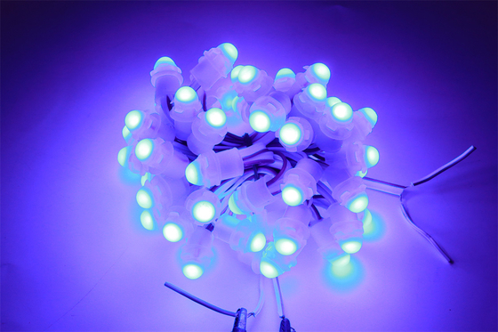 เส้นผ่านศูนย์กลาง 12 มม. DMX512 ไฟ LED พิกเซลกันน้ำแบบเต็มสี DC5V ไฟ LED