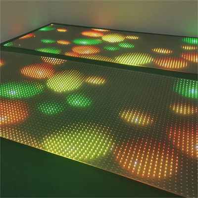 Ultra Thin Flexible DC5V P20 LED Transparent Film Screen SMD2121 มีอายุการใช้งาน 100000 ชั่วโมง