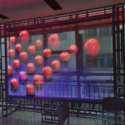 โฟลม LED Display โฟลม LED Screen P16 แผ่น โมดูลนุ่มยืดหยุ่น โฟลม Led Screen กระจกใส