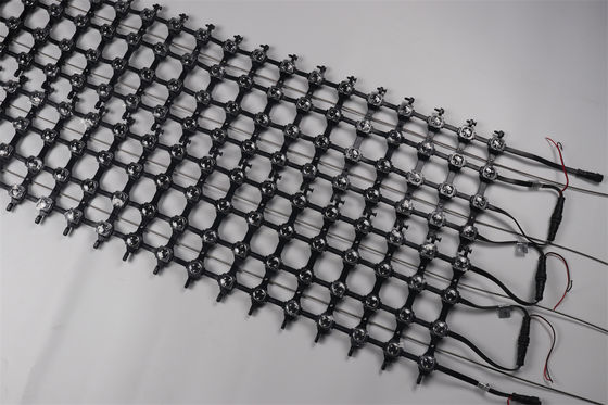 Full Colour Grille Mesh Screen Transparent LED SMD3535 IP67 RGB P83 LED Mesh Video Screen