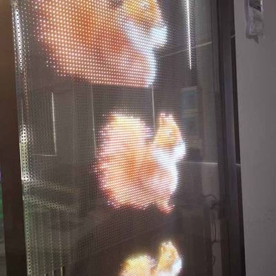 P8 ภายใน Smart Crystal Mesh ผูกติด Ultra Thin Flexible Transparent Display Panel Module LED Film Pantalla Screen สําหรับ