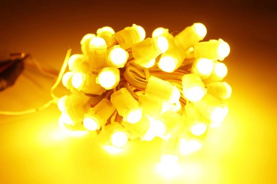 ดีไซน์ล่าสุด กลางแจ้งสีเหลือง สนุกสนาน พิกเซล LED 12V 9MM ตกแต่ง LED พิกเซล ไฟ