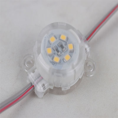 แสงจุด LED ตกแต่งวันหยุดแบบถาวร บ้านไฟ DC9V 0.75W 25mm กลางแจ้ง กันน้ํา แสงจุด LED RGBW
