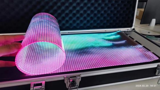 P10 RGB สี LED หน้าจอหนังโปร่ง หน้าจอจอจอจอ LED ดินแข็ง / นุ่ม