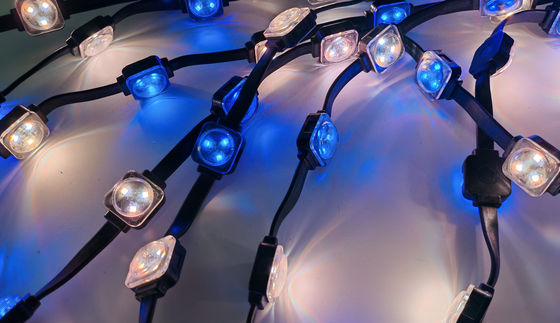 โครงการไฟฟ้าแบบถาวร ด้านนอก LED สายประดับสําหรับหน้าต่างอาคาร