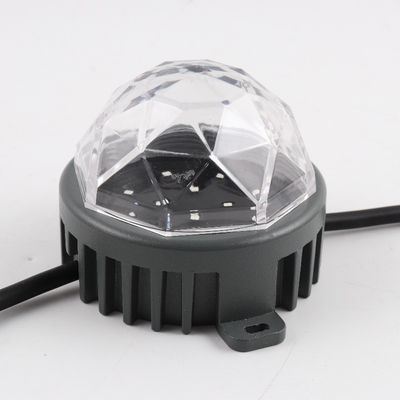 สามารถปรับแต่งได้ 100 มม IP67 กันน้ํา DC24V 50MM DMX LED RGB ไฟพิกเซล โปรแกรมได้ ด้านนอก LED โครงการ LED ไฟจุด