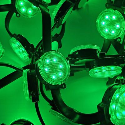 เครื่องควบคุม DMX512 สีสัน 40 มิลลิเมตร พิกเซล LED จุดแสงสําหรับ Theme ตกแต่งอาคาร