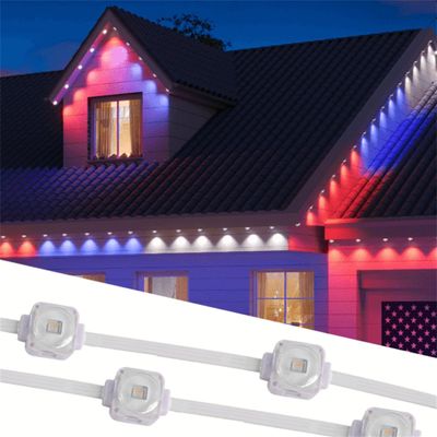 smart wifi app 25mm RGB RGBW Permanent LED Eaves Light For Home Eave Trim IP67 Outdoor Light Source LED