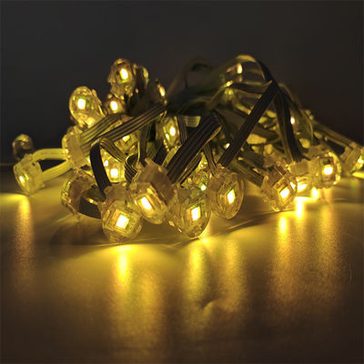 Christmas Permanent 0.4W 20MM IP67 RGBW Emitting Color PC Body Decoration For LED Eave Lights