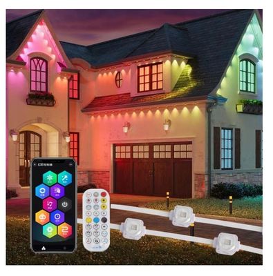 PC Shell ไฟหน้าบ้านกลางแจ้ง IP67 WIFI การควบคุม 20*12.5mm DC12V/24V App RGB ไฟคงที่สําหรับกลางแจ้ง