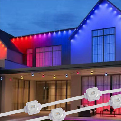 ด้านนอก 20 มม RGBW LED Eave ไฟด้วย Wifi และการสนับสนุนการควบคุมทางไกล