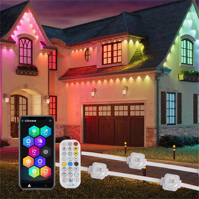 Christmas Outdoor Decoration DC12V SMD5050 RGBW Permanent Outdoor String App Pixel Eaves Led Lights