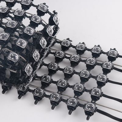 IP67 Grade Full Color LED Mesh Curtain For Outdoor Advertising With DMX512 Control