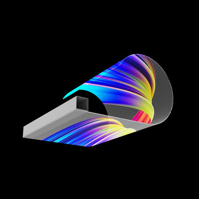 Pixel Pitch 16mm LED หน้าโปร่งหนังจออ่อนสําหรับกระจกติดตั้งโฆษณาเล่น