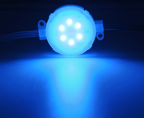 SMD5050 1.5W RGB LED ไฟจุดพิกเซลสําหรับแสงกลางแจ้ง 50 มม อาคาร บ้าน IP67 กันน้ํา 24V