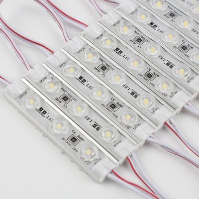 โมดูลฉีด LED 3 SMD โมดูล LED สายป้ายแสงกลางแจ้ง 2835 เลนส์ 1.5w ไฟ 12v