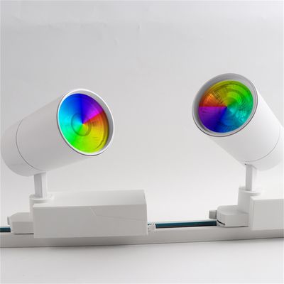 ระบบไฟฟ้ารถไฟที่ทันสมัย LED Track Light ด้วยการปรับมุม 40W RGBW 2000LM