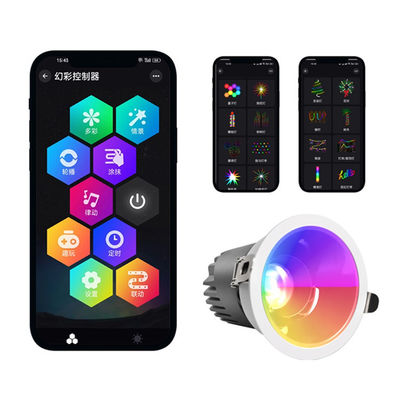 สมาธิ Auxillery LED Spotlight มอเตอร์ไซเคิล 20W RGBW SPI USC2904 แสงสปอตแกริลที่ไม่เคลื่อนไหว