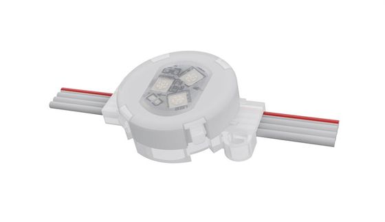 ไฟคริสต์มาสถาวร Holiday Led Smd3535 DMX 512 12V RGB Digital 30mm ไฟพิกเซล LED แบบระบุตำแหน่งได้