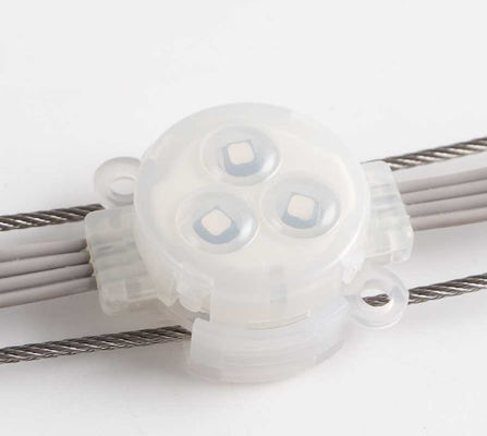 Outdoor DMX512 โมดูลสตริงไฟ LED RGB แบบคู่ขนานพร้อมด้วยเปลือกชิ้นส่วนของ PC