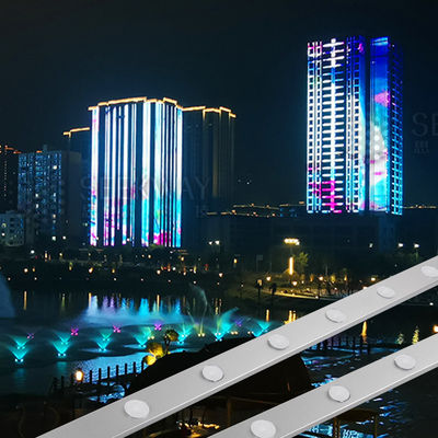 ไฟพิกเซล LED ถาวร RGB 1W สำหรับคริสต์มาส ไฟพิกเซลกันน้ำแบบกำหนดเอง IP67 0.4W 5V 30mm สำหรับไฟอาคารภายนอก