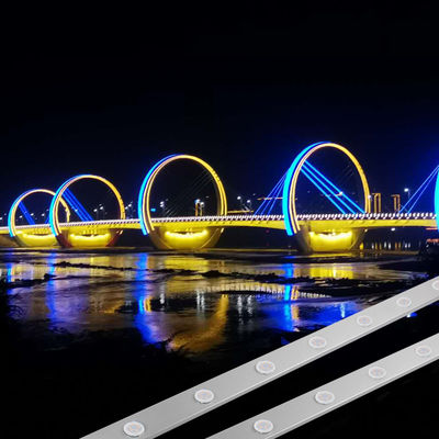 Permanent Aluminum Track RGB 30mm 24V LED Pixel Lights for Outdoor Holiday Decor IP67 Rated